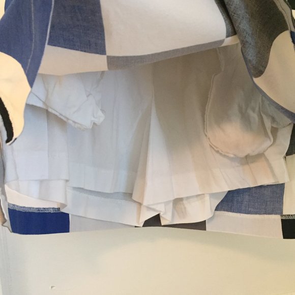 Golftini "Hollywood Squares" blue black white cotton stretch skort - size 2 - Picture 10 of 12